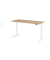 Sitz-Steh-Schreibtisch VXBHM, elektrisch h&ouml;henverstellbar, 129cm (H), 180x80cm (BxT), eiche / wei&szlig;