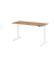 Sitz-Steh-Schreibtisch VXBHM, elektrisch h&ouml;henverstellbar, 129cm (H), 180x80cm (BxT), nussbaum / wei&szlig;