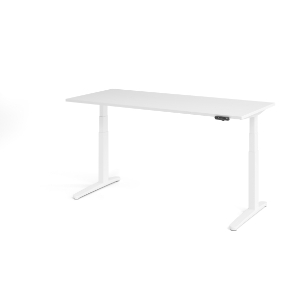4032062168905 - Sitz-Steh-Schreibtisch VXBHM elektrisch höhenverstellbar 129cm (H) 180x80cm (BxT) Weiß   weiß 4032062168905 Hammerbacher