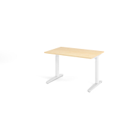 Schreibtisch VXB, manuell h&ouml;henverstellbar, 85cm (H), 120x80cm (BxT), ahorn / wei&szlig;