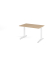 Schreibtisch VXB, manuell h&ouml;henverstellbar, 85cm (H), 120x80cm (BxT), eiche / wei&szlig;