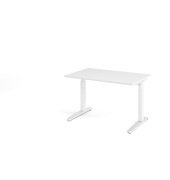 Schreibtisch VXB, manuell h&ouml;henverstellbar, 85cm (H), 120x80cm (BxT), wei&szlig; / wei&szlig;
