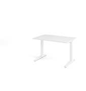 Schreibtisch VXB, manuell h&ouml;henverstellbar, 85cm (H), 120x80cm (BxT), wei&szlig; / wei&szlig;