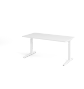 Schreibtisch VXB, manuell h&ouml;henverstellbar, 85cm (H), 160x80cm (BxT), wei&szlig; / wei&szlig;
