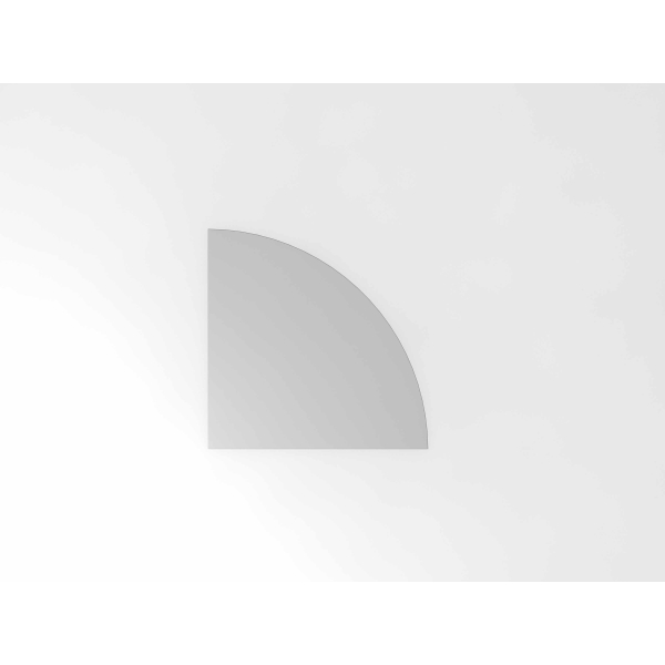 4032062170137 - HAMMERBACHER Verbindungsplatte XBE91 lichtgrau silber dreieckig 800 x 800 x 25 cm