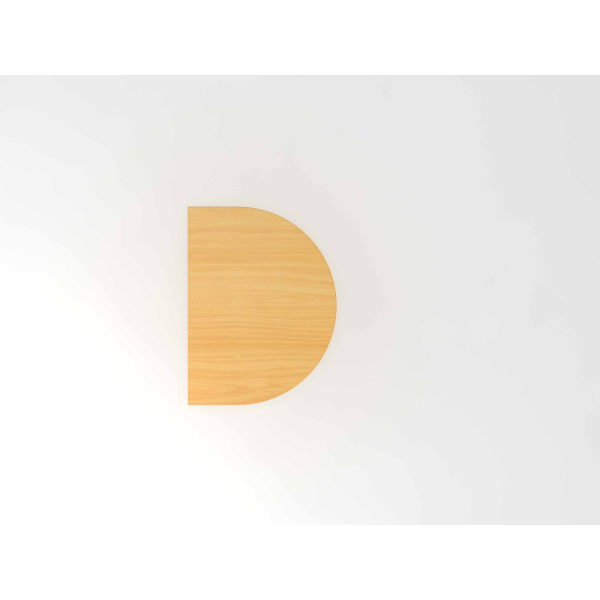 4032062170274 - Anbautisch höhenverstellbar XBA60 buche weiß Tropfenform 800 x 600 x 680 - 850 cm