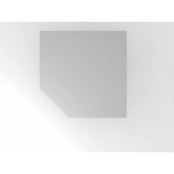 4032062170502 - HAMMERBACHER Verbindungsplatte XBT12 lichtgrau silber Trapezform 1200 x 1200 x 25 cm