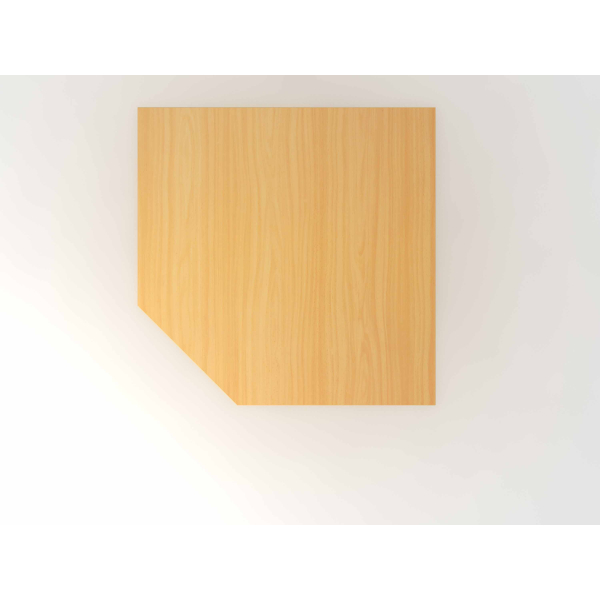 4032062170526 - HAMMERBACHER Verbindungsplatte XBT12 buche silber Trapezform 1200 x 1200 x 25 cm