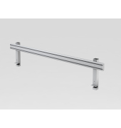 Orga-Schiene 180 cm, mit Halterung, silber