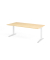 Schreibtisch VXB, manuell h&ouml;henverstellbar, 85cm (H), 200x100cm (BxT), ahorn / wei&szlig;