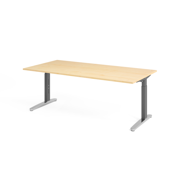 4032062170786 - Schreibtisch VXB manuell höhenverstellbar 85cm (H) ahorn   graphit 4032062170786 Hammerbacher