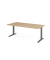 Schreibtisch VXB, manuell h&ouml;henverstellbar, 85cm (H), 200x100cm (BxT), eiche / graphit