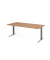 Schreibtisch VXB, manuell h&ouml;henverstellbar, 85cm (H), 200x100cm (BxT), nussbaum / graphit
