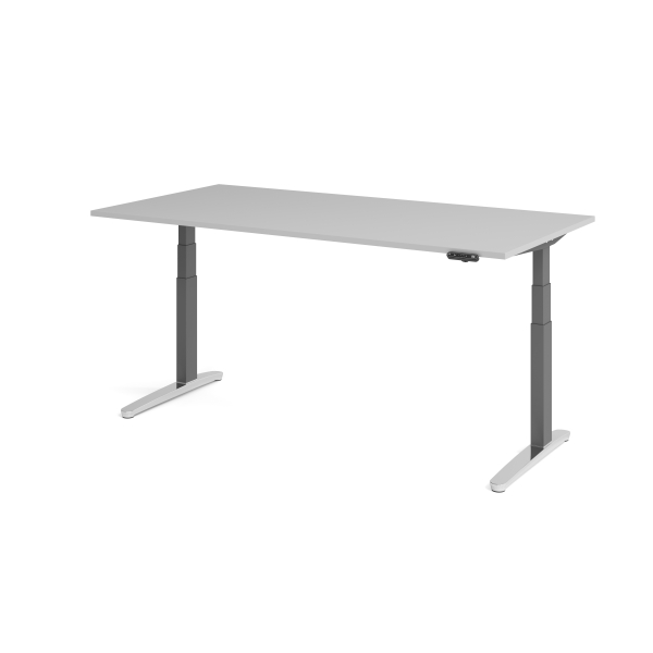 4032062171134 - Sitz-Steh-Schreibtisch VXBHM elektrisch höhenverstellbar 129cm (H) 200x100cm (BxT) Grau   graphit 4032062171134 Hammerbacher
