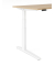 Sitz-Steh-Schreibtisch VXBHM, elektrisch h&ouml;henverstellbar, 129cm (H), 200x100cm (BxT), nussbaum / silber