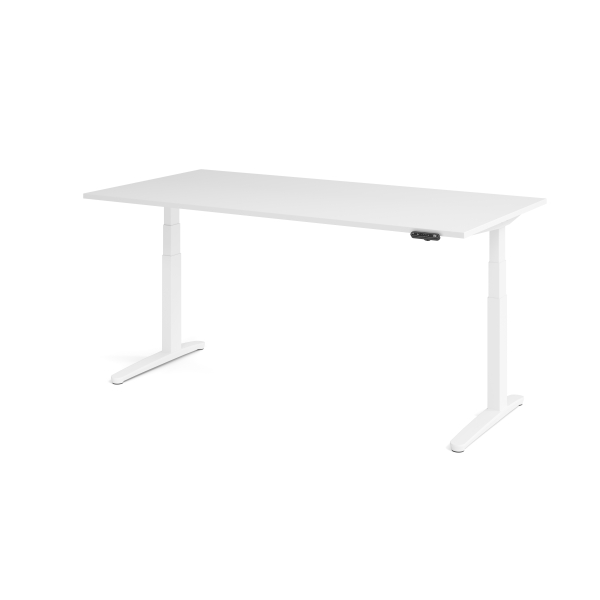 4032062171370 - Sitz-Steh-Schreibtisch VXBHM elektrisch höhenverstellbar 129cm (H) 200x100cm (BxT) Weiß   weiß 4032062171370 Hammerbacher