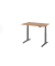 Sitz-Steh-Schreibtisch VXBHM, elektrisch h&ouml;henverstellbar, 129cm (H), 120x80cm (BxT), nussbaum / graphit