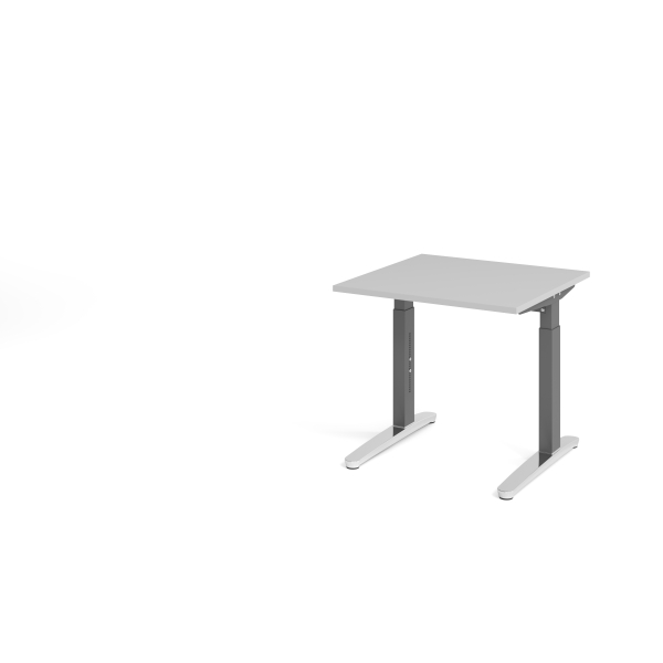 4032062171974 - Schreibtisch VXB manuell höhenverstellbar 85cm (H) 80x80cm (BxT) Grau   graphit 4032062171974 Hammerbacher