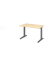 Schreibtisch VXB, manuell h&ouml;henverstellbar, 85cm (H), 120x80cm (BxT), ahorn / graphit
