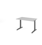 Schreibtisch VXB, manuell h&ouml;henverstellbar, 85cm (H), 120x80cm (BxT), grau / graphit