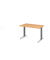 Schreibtisch VXB, manuell h&ouml;henverstellbar, 85cm (H), 120x80cm (BxT), buche / graphit