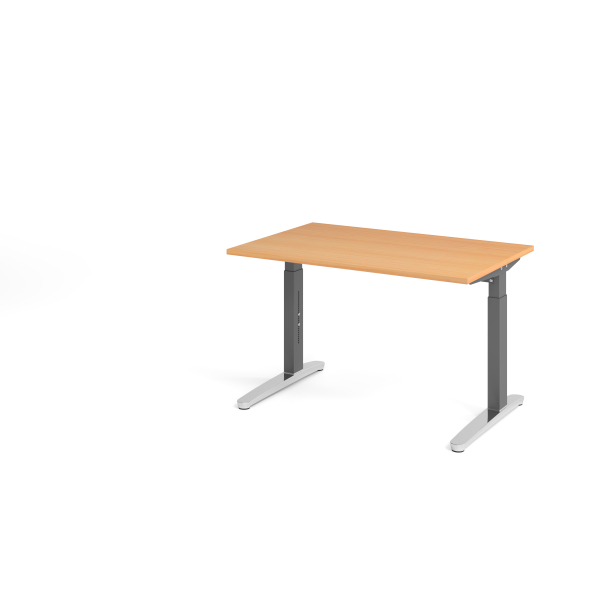 4032062172308 - Schreibtisch VXB manuell höhenverstellbar 85cm (H) buche   graphit 4032062172308 Hammerbacher