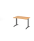 Schreibtisch VXB, manuell h&ouml;henverstellbar, 85cm (H), 120x80cm (BxT), buche / graphit