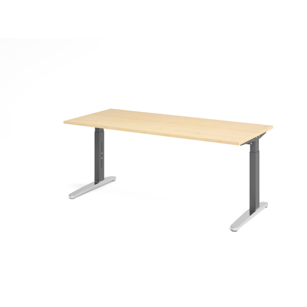 4032062172544 - Schreibtisch VXB manuell höhenverstellbar 85cm (H) ahorn   graphit 4032062172544 Hammerbacher