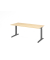 Schreibtisch VXB, manuell h&ouml;henverstellbar, 85cm (H), 180x80cm (BxT), ahorn / graphit