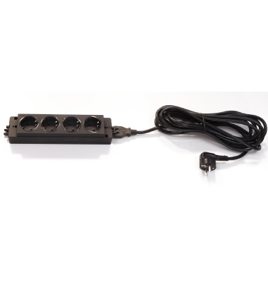 4-fach Steckdosenleiste mit 5m Kabel BRD