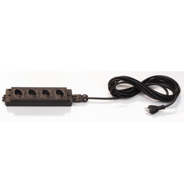 4-fach Steckdosenleiste mit 5m Kabel CH