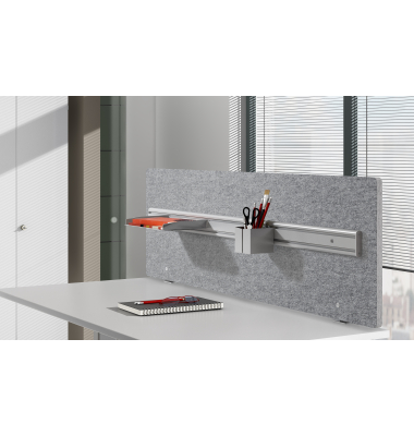 Orga-Schiene 160 cm, ohne Halterung, silber