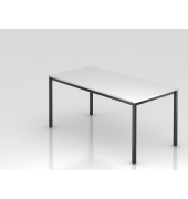 Besprechungstisch VD, 72cm (H), 160x80cm (BxT), wei&szlig; / schwarz