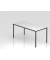 Besprechungstisch D-Serie, 72cm (H), 160x80cm (BxT), 6 Personen, rechteckig, wei&szlig; / schwarz