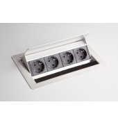 Steckdosenl. 4xStrom, ohne Fr&auml;sung