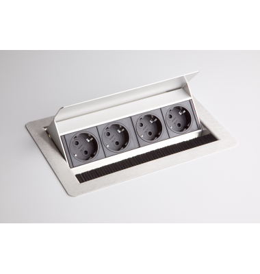 Steckdosenl. 4xStrom, ohne Fr&auml;sung