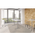 Sitz-Steh-Schreibtisch VXDSM, elektrisch h&ouml;henverstellbar, 127cm (H), 220x103cm (BxT), eiche / silber