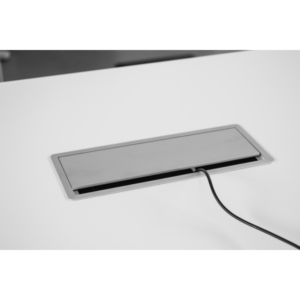 4032062176610 - PRO ELKL 31 Kabelklappe (ohne Elektrifizierung) inkl Einbau - Zubehör Silber