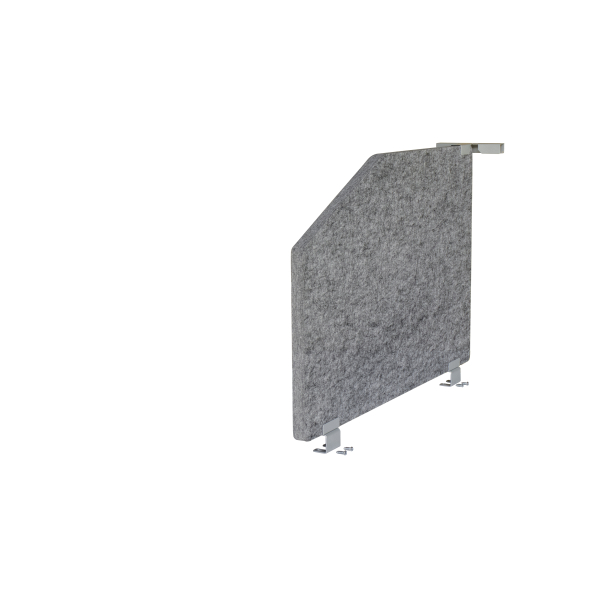 4032062177044 - 1-Set Akustikseitenwand 735x50 grau-meliert 4032062177044 Hammerbacher