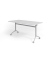 Klapptisch VKF, 160x80cm (BxT), 73,5cm (H), grau / silber, mit Rollen