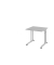 Schreibtisch VZS, manuell h&ouml;henverstellbar, 82cm (H), 80x80cm (BxT), grau / silber
