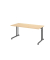 Schreibtisch VZS, manuell h&ouml;henverstellbar, 82cm (H), 160x80cm (BxT), ahorn / graphit