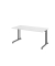 Schreibtisch VZS, manuell h&ouml;henverstellbar, 82cm (H), 160x80cm (BxT), wei&szlig; / graphit