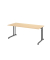 Schreibtisch VZS, manuell h&ouml;henverstellbar, 82cm (H), 180x80cm (BxT), ahorn / graphit