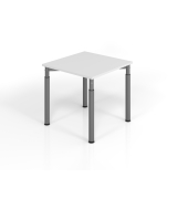 Schreibtisch VYS, manuell h&ouml;henverstellbar, 82cm (H), 80x80cm (BxT), grau / graphit