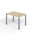 Schreibtisch VYS, manuell h&ouml;henverstellbar, 82cm (H), 120x80cm (BxT), eiche / graphit