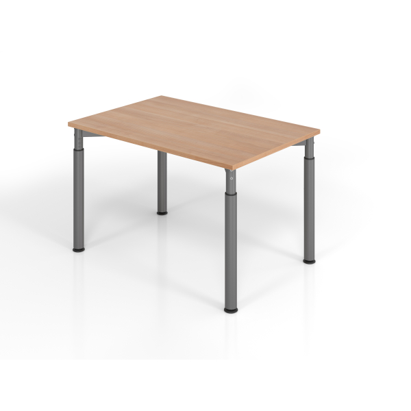 4032062183700 - Schreibtisch VYS manuell höhenverstellbar 82cm (H) 120x80cm (BxT) Nussbaum   graphit 4032062183700 Hammerbacher