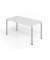 Schreibtisch VYS, manuell h&ouml;henverstellbar, 82cm (H), 160x80cm (BxT), grau / silber