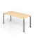 Schreibtisch VYS, manuell h&ouml;henverstellbar, 82cm (H), 180x80cm (BxT), ahorn / graphit