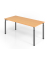Schreibtisch VYS, manuell h&ouml;henverstellbar, 82cm (H), 180x80cm (BxT), buche / graphit